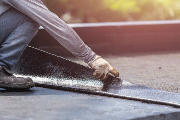 Professional Basement Waterproofing technician working in North Royalton, OH